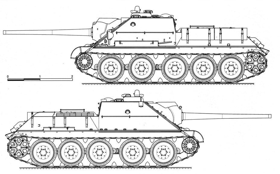 Принципиальна схема САУ СУ-85